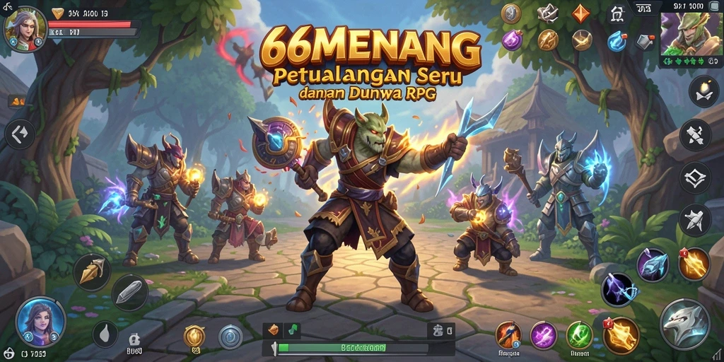 Tampilan gameplay RPG yang menarik di 66MENANG.