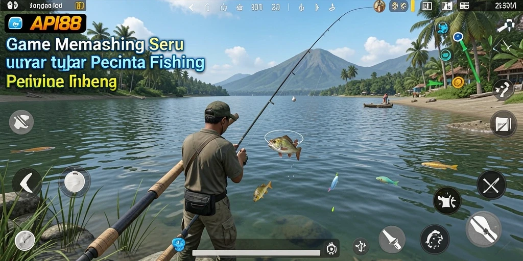 Screenshot utama API88 menampilkan serunya gameplay memancing.