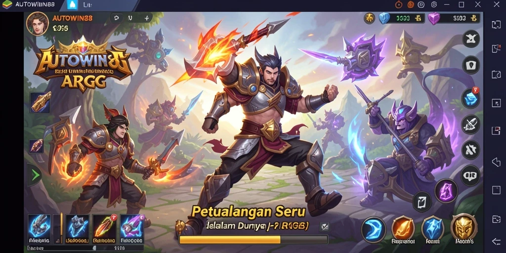Tampilan gameplay ARPG yang mengasyikkan di AUTOWIN88.