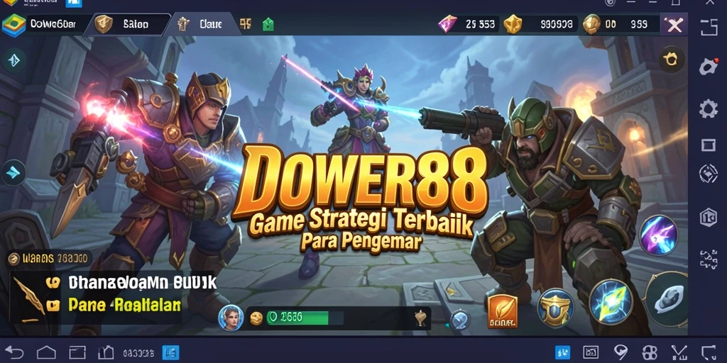 Tampilan gameplay DOWER88 yang menegangkan dan strategis.