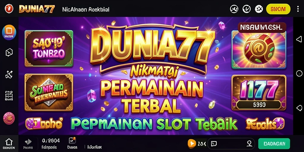 Tampilan menarik dan gameplay seru di DUNIA77.