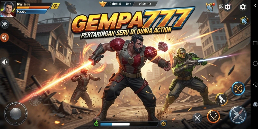Tampilan aksi seru dalam gameplay GEMPA777 yang mendebarkan.