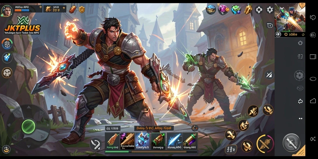 Tangkapan layar menunjukkan aksi seru gameplay ARPG JKTPLUS.