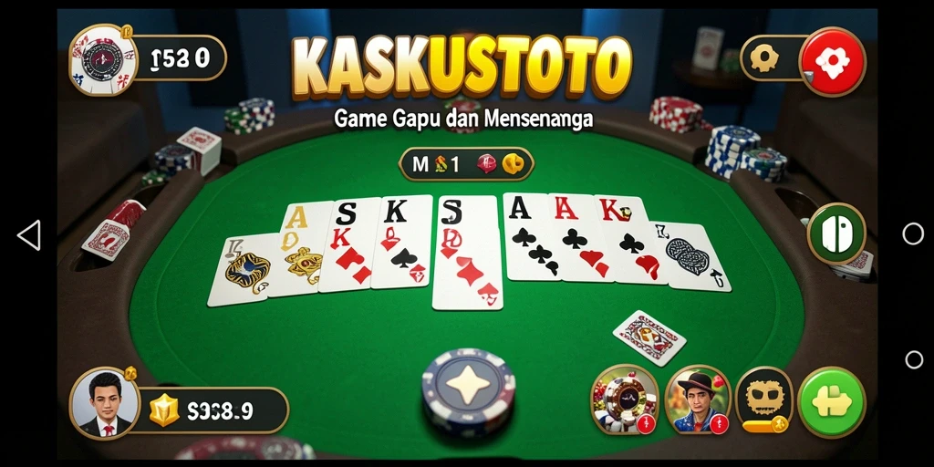 Tampilan gameplay gaple seru di KASKUSTOTO