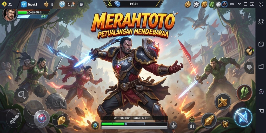 Gameplay mendebarkan dalam <strong>MERAHTOTO</strong> yang penuh aksi.