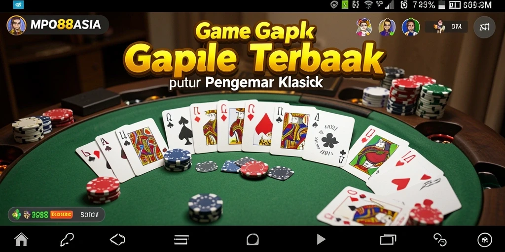 Tampilan gameplay seru Gaple di MPO88ASIA.