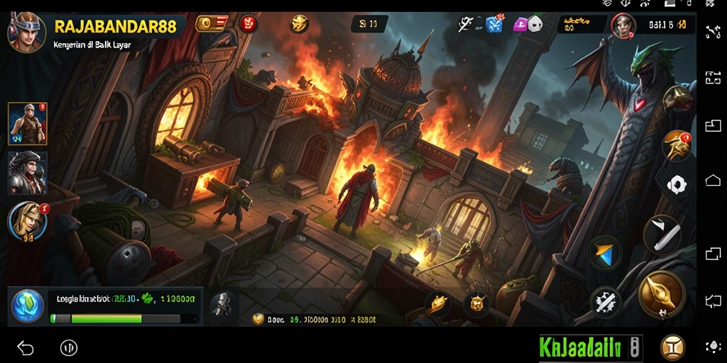 Tampilan gameplay RAJABANDAR88 yang menegangkan dan menyeramkan.