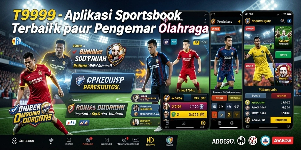 Tampilan antarmuka T9999 yang menarik dan interaktif untuk taruhan olahraga.
