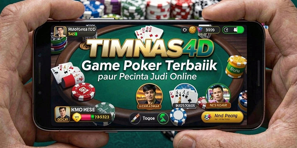 Tampilan gameplay Poker yang mendebarkan dalam TIMNAS4D.